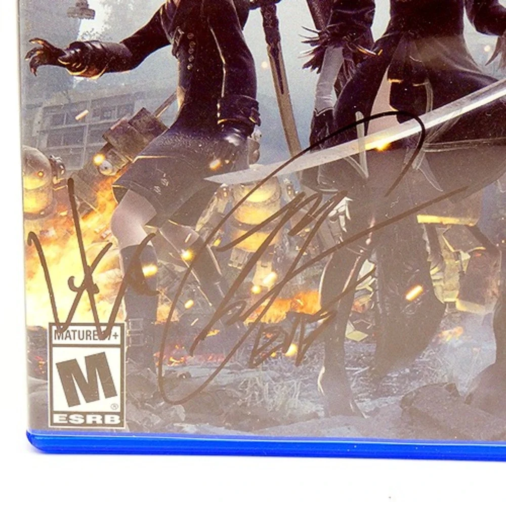 4x Autographed Nier Automata Sony PlayStation 4 PS4 DC Douglas Cherami Leigh Ray
